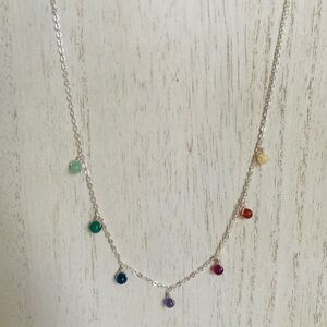 Elegant Multi-Color Gemstone Necklace
